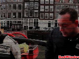Amsterdam escort gets cumshowered
