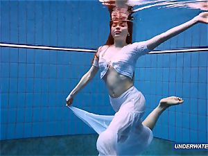 impressive unshaved underwatershow by Marketa