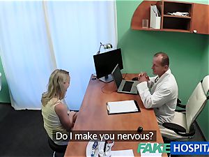 FakeHospital lovely towheaded patient gets fuckbox examination